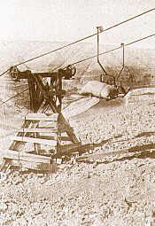 A Pylon and grain bucket on the Snake River.